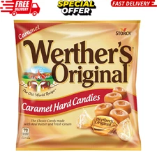 Hard Caramel Candy 2.65oz Bags (Pack of 12) Classic Creamy Sweets Bulk