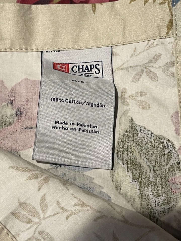 PANELES CORTINAS FLORALES CHAPS RALPH LAUREN CLAIRE (2) Foto 2 de 3