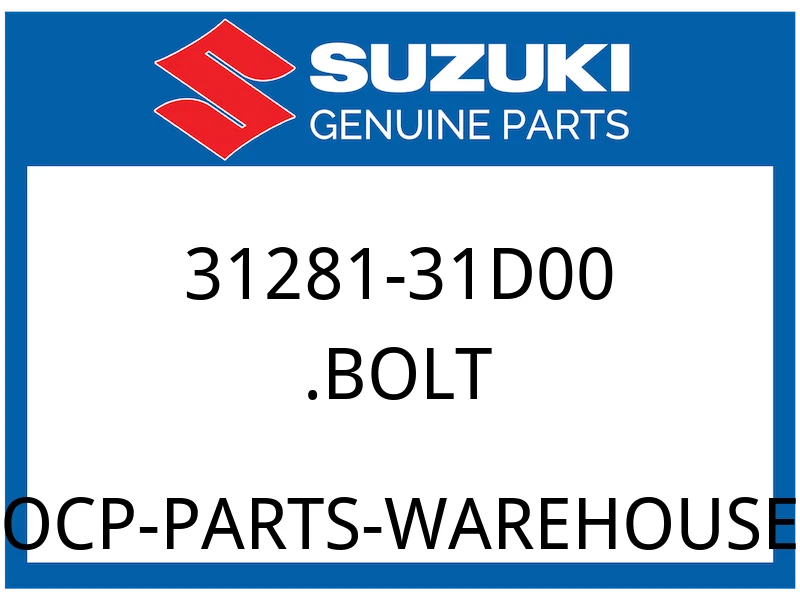 Suzuki OEM Part 31281-31D00 SCREW