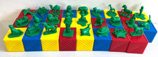 Vintage 70's Tupperware Busy Blocks Toys - Complete Set 26 Pieces Alphabet