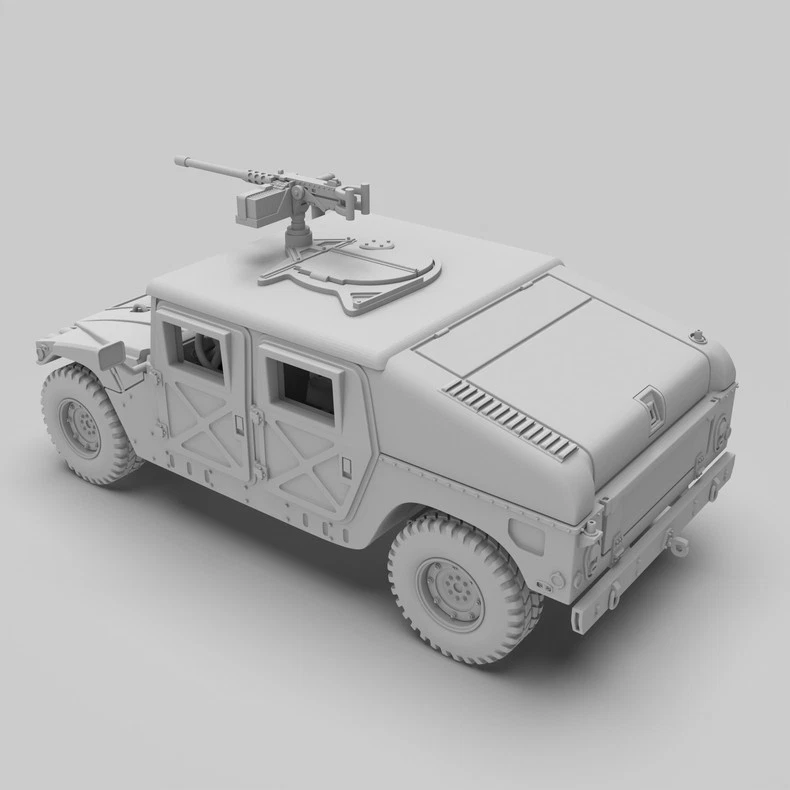 3D Printed 1/72 United States  Hummer H1 wheeled vehicle Unpainted - Image 3 of 4
