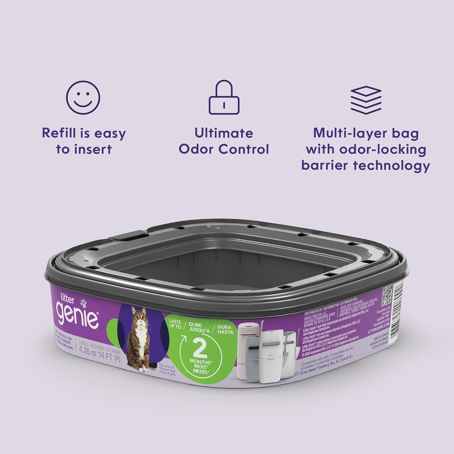 Set 4 Ricariche per Smaltimento Lettiera Gatto - Protezione Odori Ultimate - 3