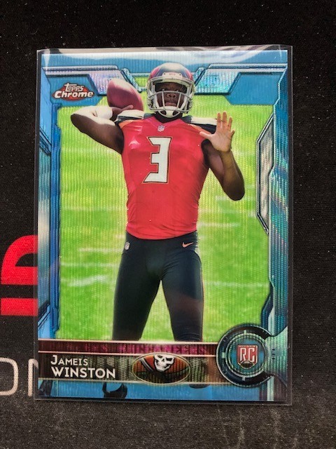 Jameis Winston 2015 Topps Chrome #200 BLUE WAVE RC BUCS/BROWNS/SAINTS/GIANTS
