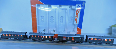 Roco H0 44025 Personenwagen-Set 4-teilig der DR beleuchtet in OVP