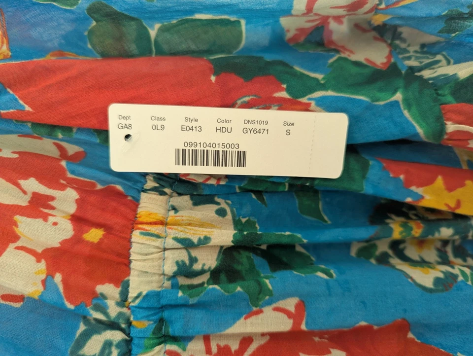 Vestido de praia feminino J.Crew $118 gola V cobertura em floral Ratti Bahama tamanho P - Imagem 4 de 4