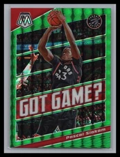 2019-20 Panini Mosaic #5 Pascal Siakam GOT GAME? Green Prizm Toronto Raptors