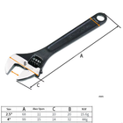 Mini 2.5/4 Inch Adjustable Spanner Open-End Wrench Tools Small Wrench Portable K