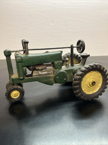 Vintage Cast Iron Green Farm Model Tractor 1937 Model G John Deere R3