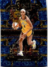 2024 Panini Select WNBA #67 Lexie Brown Prizm Light Blue Disco #047/125 RC