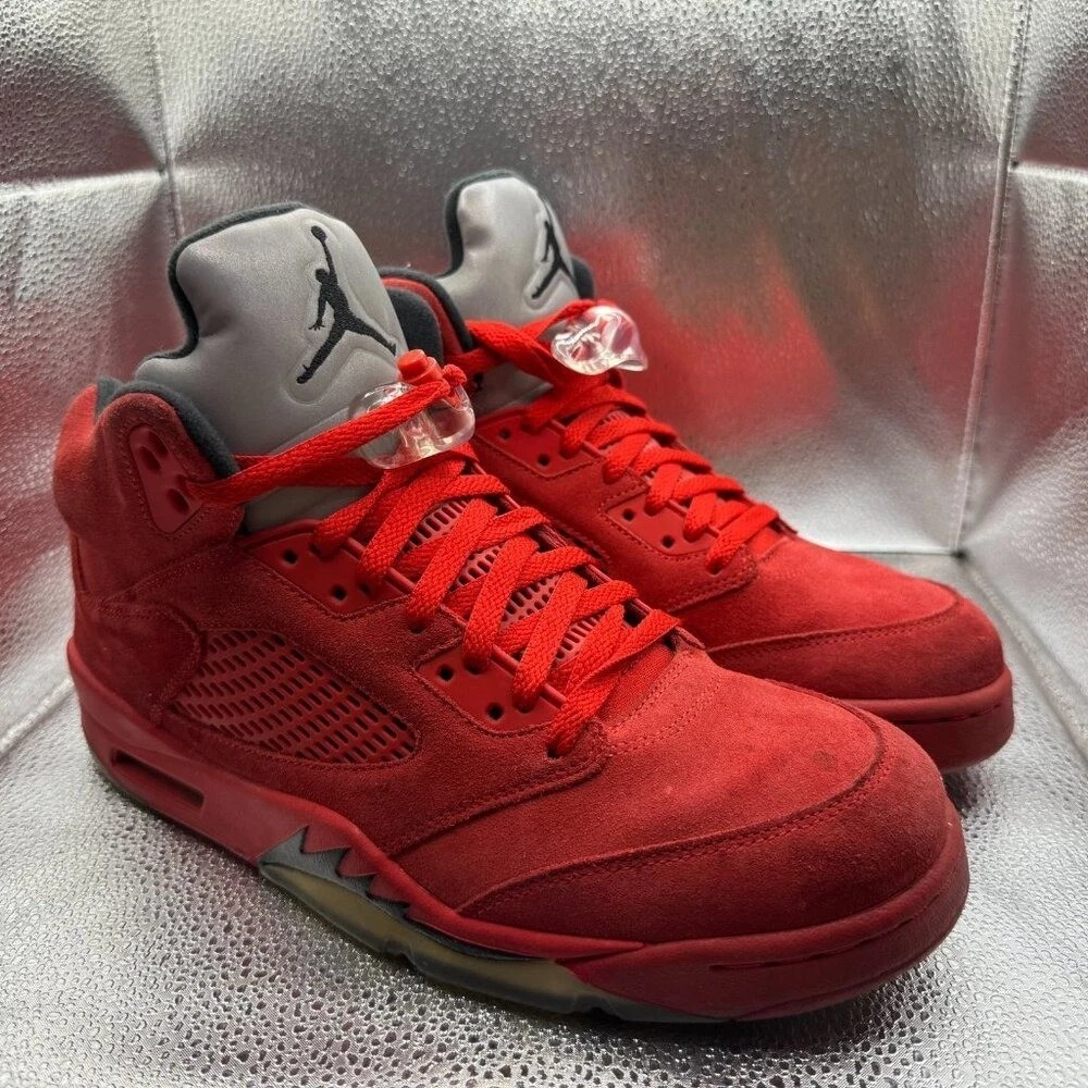 Jordan 5 Retro Red Suede | eBay
