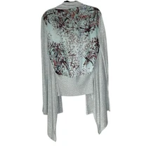 Ted Baker Fine Knit Cardigan Women’s 4 Dragonfly Print Long Sleeve Fairycore