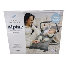 Baby Delight Alpine Deluxe BD05300 Portable Bouncer 0-6 months Charcoal Tweed