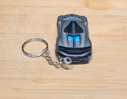 DIECAST CAR 2018 BUGATTI DIVO KEYCHAIN KEYRING - Picture 4 of 4
