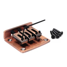 Adjustable Metal Hard-tail 3 String Guitar Bridge For Cigar Box Electric Guitar