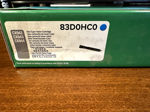 Genuine Lexmark C736H4CG Cyan Toner Cartridge – New In Sealed Box – OEM-827309