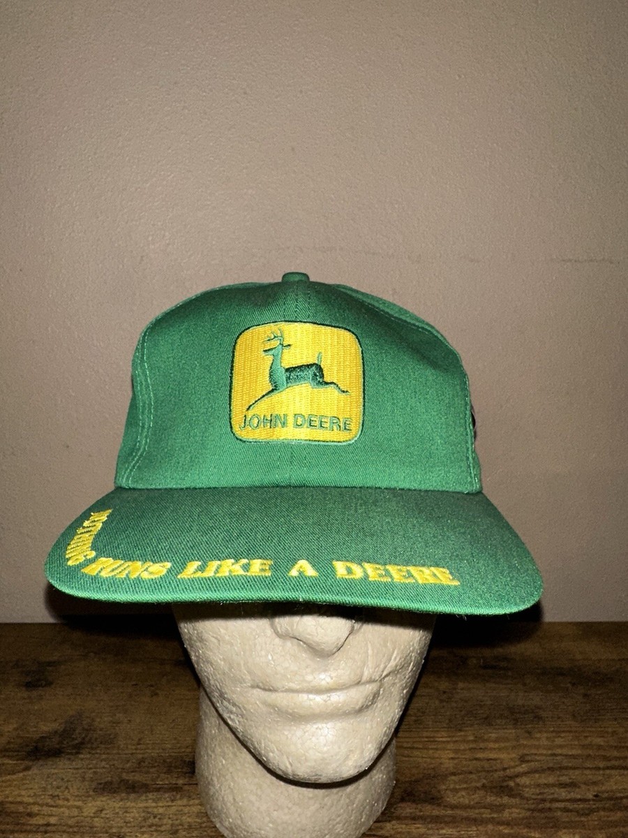 Vintage John Deere K-Products Snapback Baseball Cap Trucker Hat