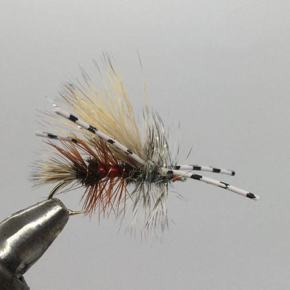 STRIKE FLY COMPANY One Dozen (12) - Rubber Legged Crystal Stimulator - Royal - Dry Fly