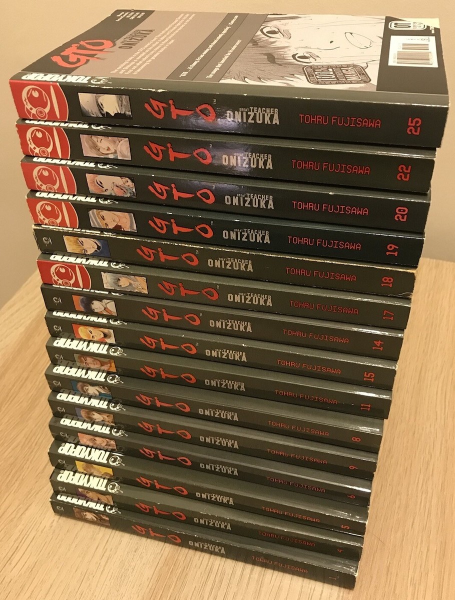 GTO Great Teacher Onizuka English Manga Lot Of 15 Volumes | eBay