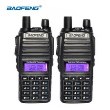 2pc BAOFENG UV-82 Radio VHF/UHF 137-174/400-520MHz Dual Band Radio Walkie Talkie