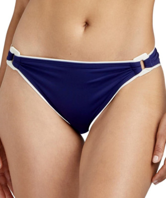 Aubade Bikini Slip Unterteil UK XL Brazilian La Baie Des Vagues TT22 Encre Blau