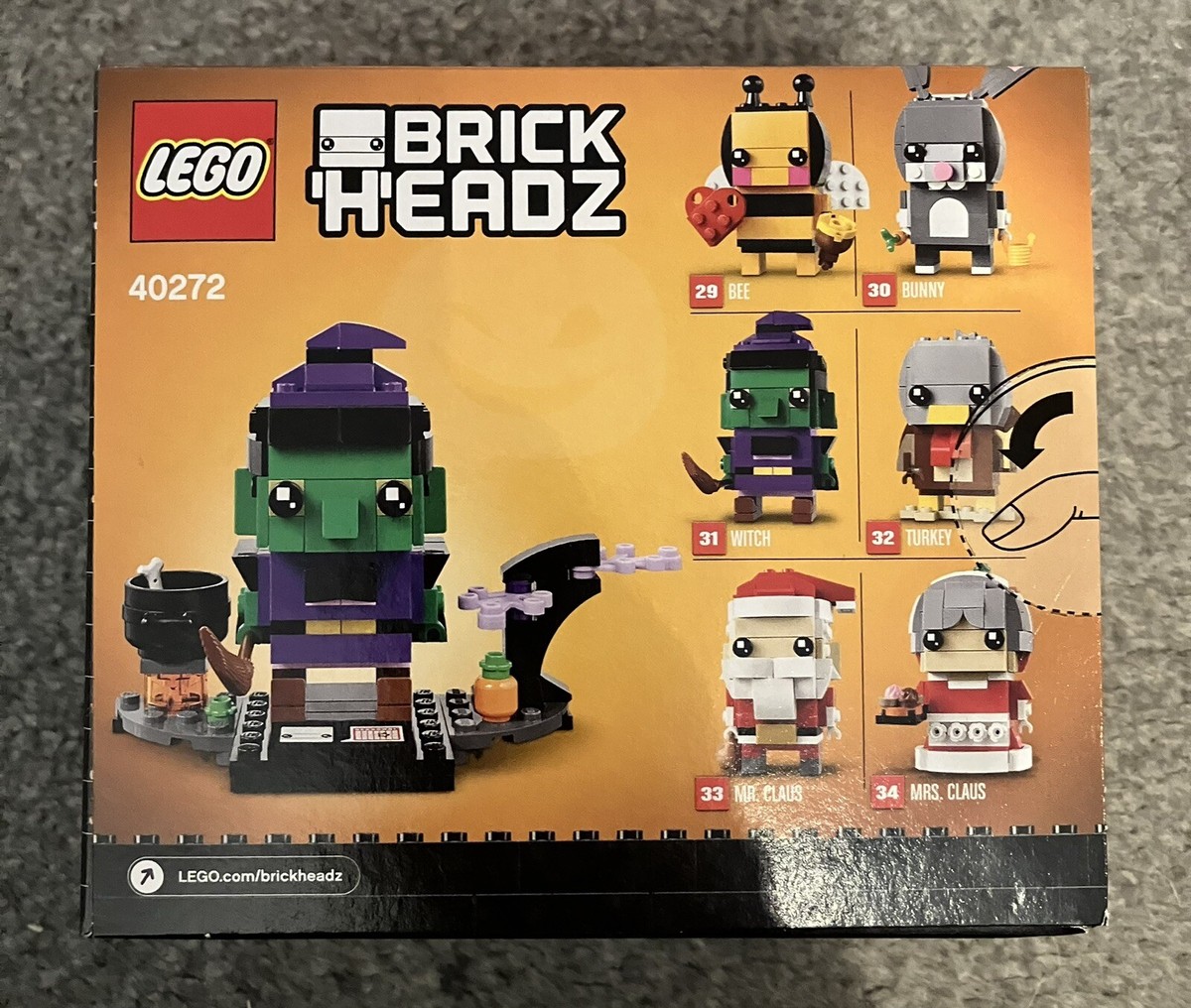 LEGO 40272 Brickheadz Halloween Witch - New Sealed Box Retired