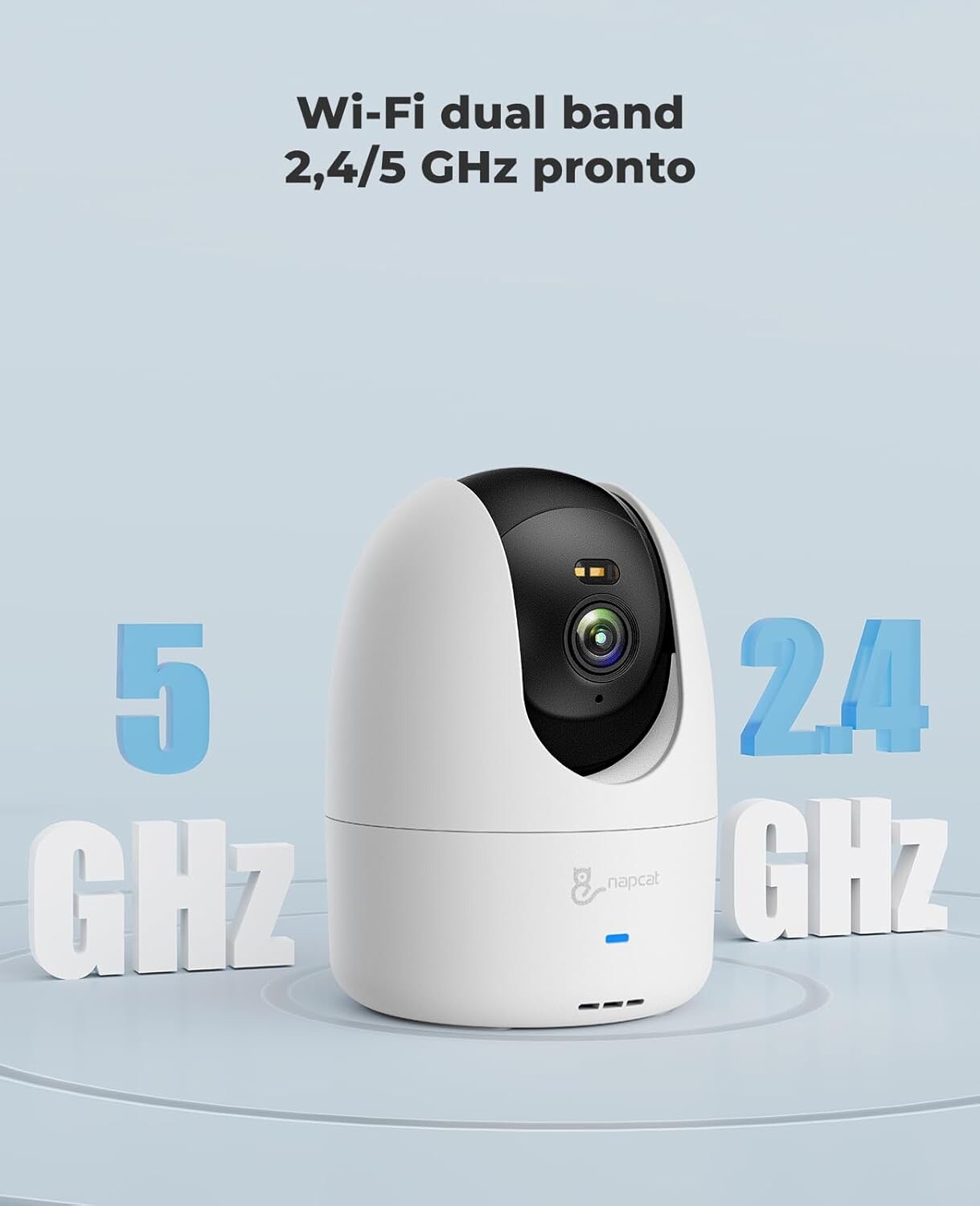 Telecamera WiFi Interno 4MP PTZ | Design Discreto e Visione 360° - 3
