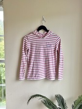 Vineyard Vines Youth Hoodie Large White Pink Striped