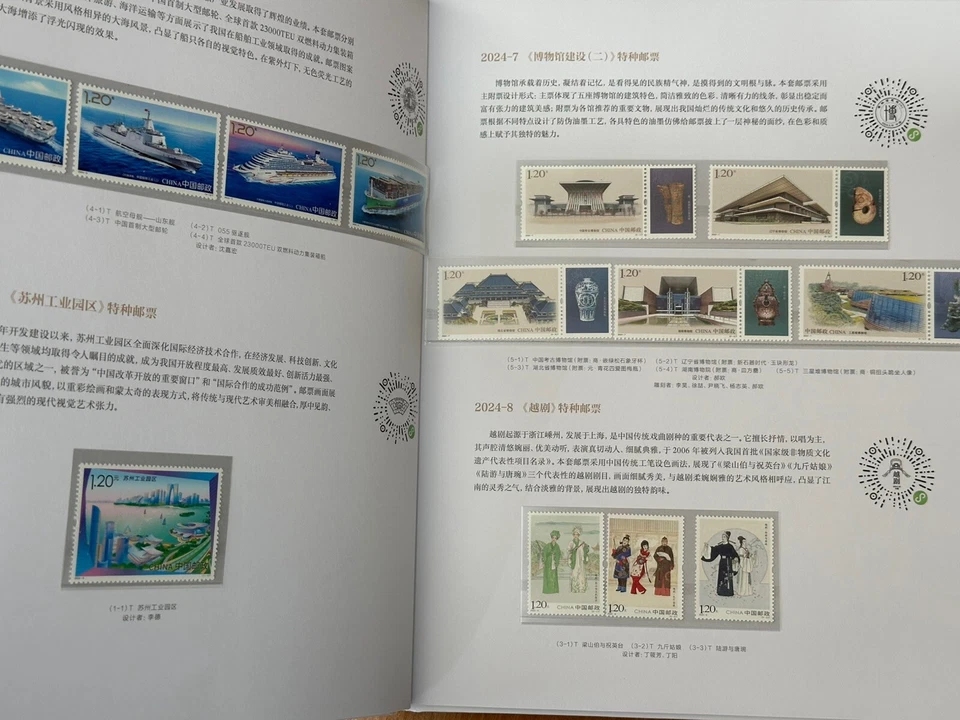 CHINA 2024-1  Album Whole Year of Dragon Full stamps + Booklet Yellow 年册 - Image 3 of 4