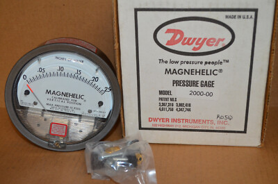 Dwyer MAGNEHELIC 2000-00 Druckmesser MAX.Pressure 15 PSIG NEU NEW OVP