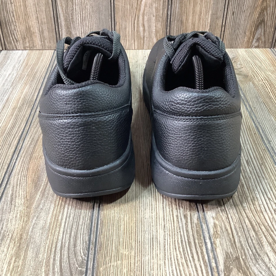 Orthofeet 410 Hombres Negro Guijarro Cuero Caminar Ortopédicas Tenis Zapato 11.5 D Foto 4 de 4