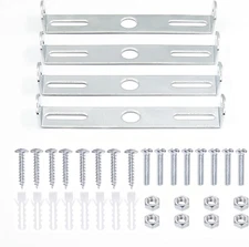 4 Packs Universal Light Fixture Mounting Bracket Square Kit,4.1 Inch Ceiling Lig