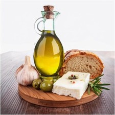 Tile Mural Still Life Bread Olives Garlic Kitchen Wall Backsplash Marble Ceramic