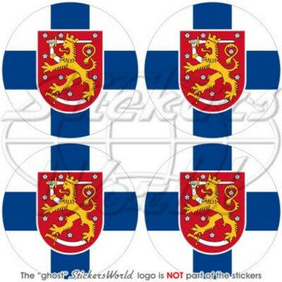 FINNLAND Finnish SUOMI Roundels, 50mm Vinyl Aufkleber x4