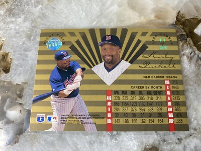 PRISM FOIL *** 1995 Leaf Limited GOLD FOIL #11 KIRBY PUCKETT Baseball Card!!