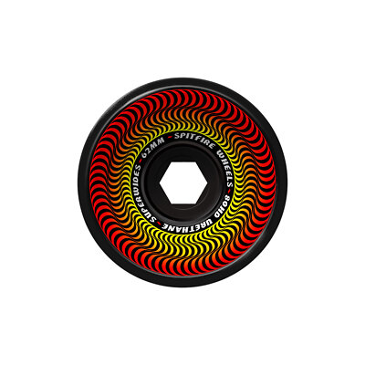 Spitfire Skateboard Wheels 62mm 80HD Superwides Black Soft Cruiser