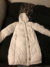 Nike Womens Puffer Coat White Size L Uk12/14