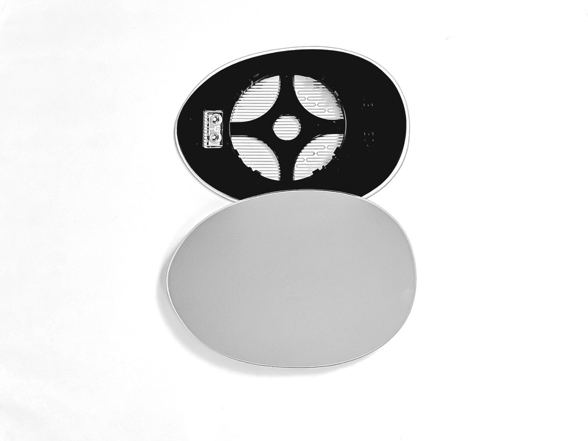 Replacement Wing Mirror Glass - Left Side For Mini Hatchback 2006-2013, Heated & Convex Clip-On