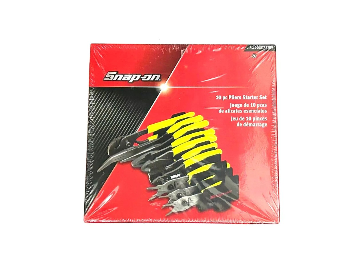 SNAP ON TOOLS PL1000START HV 10pc Pliers Starter Set Needle Nose