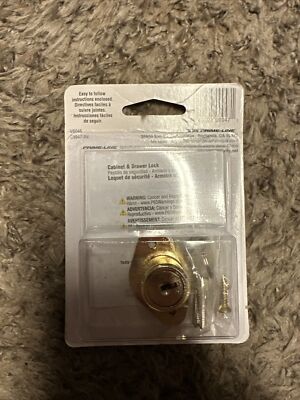 Prime Line 7/8 In. Brass Plated Drawer/ Cabinet Lock | B & G Lumber