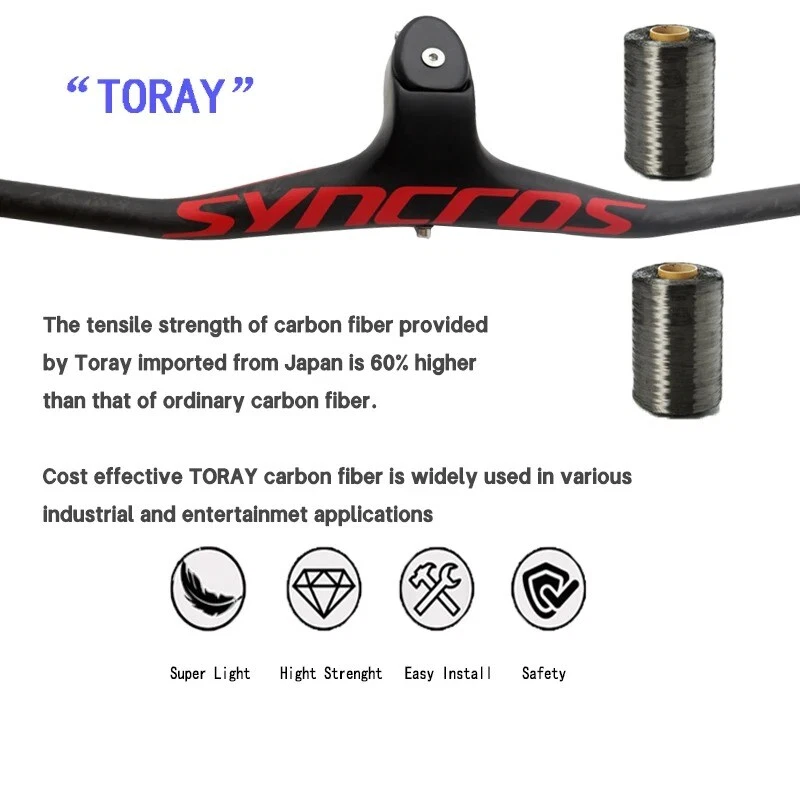 Carbon Fiber Handlebar Multiple Colour MTB Integrated Handlebar Stem -17 Degree - Image 4 of 4