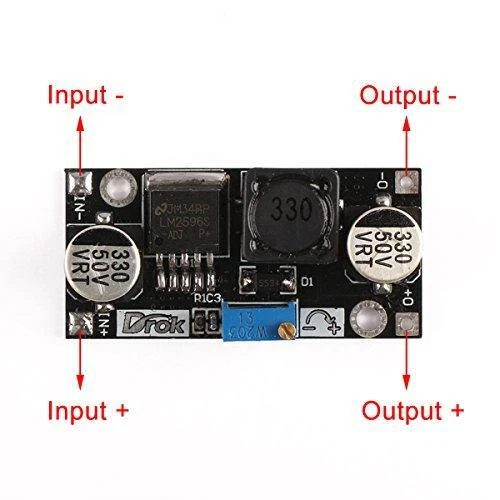 DC Buck Converter, DROK 5 Pcs Step Down Voltage Regulator Module DC 4.5-40V 24V - Image 2 of 4