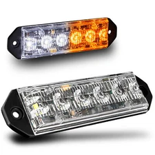 2 PC LAMPHUS PlanarFlash PFLH06 Ultra Flat LED light head AMBER / WHITE