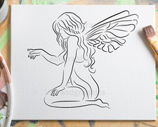 Set of 4 Reusable Fairy Stencils