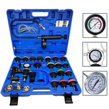 28Pcs Universal Radiator Pressure Tester Vacuum Type Cooling System Tester Tool
