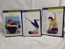 Lot of 3 GAIAM PILATES DVD's Powerhouse Easy Cardio Mind Body Health 
