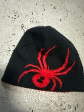 Spyder Kids Reversible Black Red Spider Hat