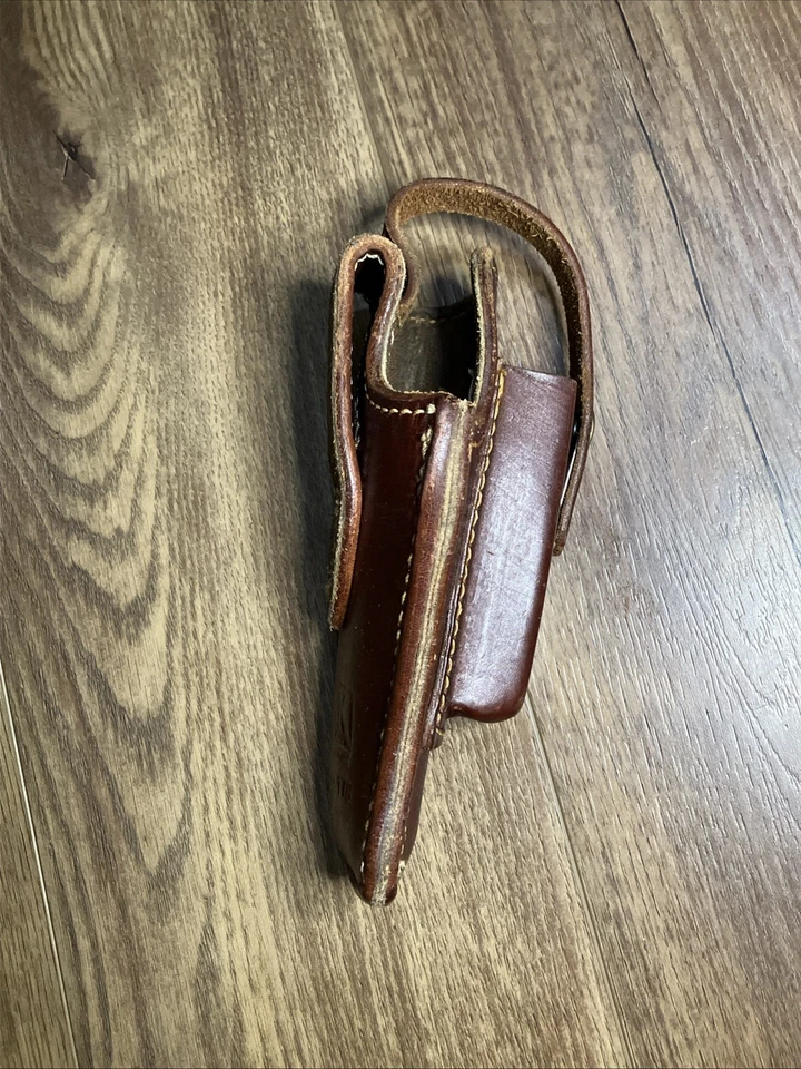 Triple-K 39-17B Packer Brown Leather Holster With Spare Magazine Pouch - Image 3 of 4