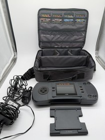 Atari Lynx Model 1 Console VINTAGE With Case and 4 Games All Tested Works Great