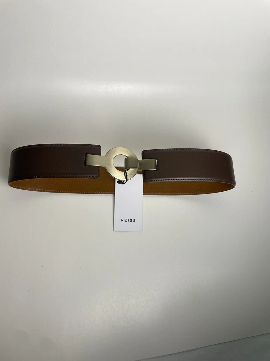 ?REISS? Emin Studded Wide Leather Belt ~ Nude XS Reiss Belts for Women on Sale up to 90% Off: Poshmark main image 3