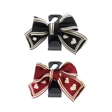 Durable ABS Car Hooks with Cute Bowknot Versatile Car Hook for Women Accessories